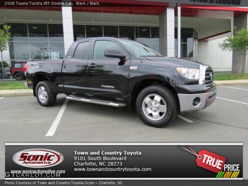 Black / Black 2008 Toyota Tundra SR5 Double Cab