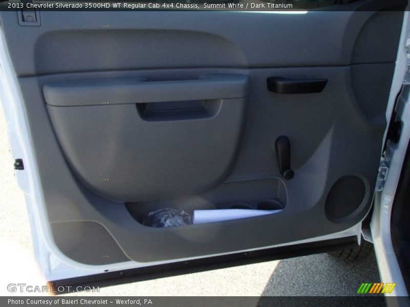 Summit White / Dark Titanium 2013 Chevrolet Silverado 3500HD WT Regular Cab 4x4 Chassis