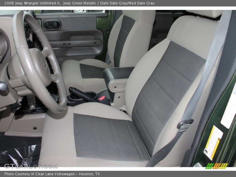 Jeep Green Metallic / Dark Slate Gray/Med Slate Gray 2008 Jeep Wrangler Unlimited X
