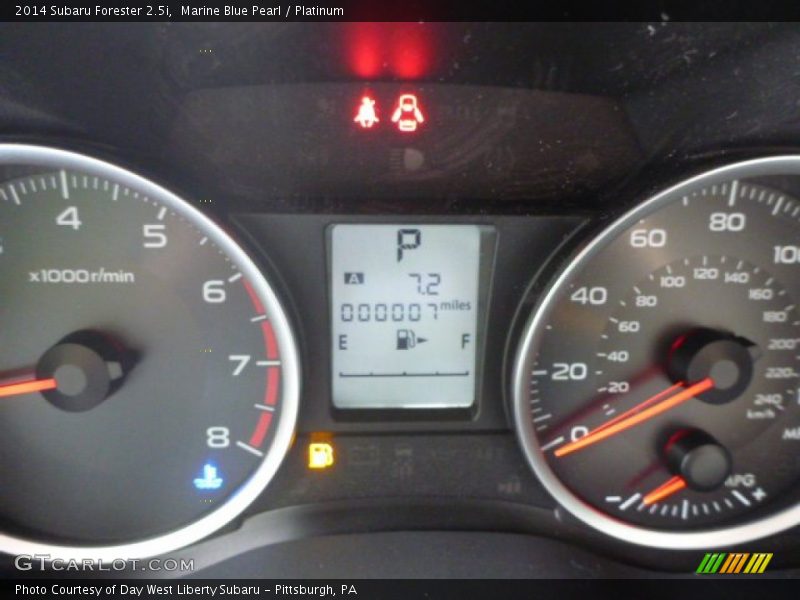Marine Blue Pearl / Platinum 2014 Subaru Forester 2.5i