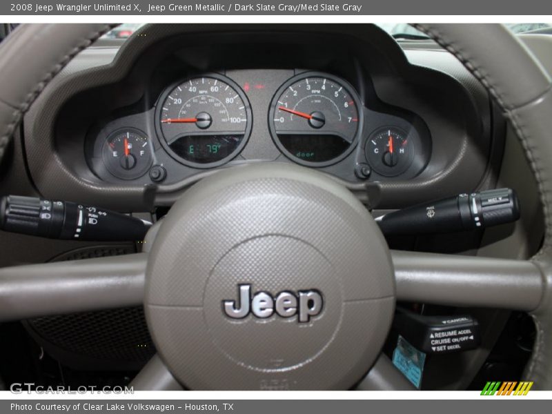 Jeep Green Metallic / Dark Slate Gray/Med Slate Gray 2008 Jeep Wrangler Unlimited X