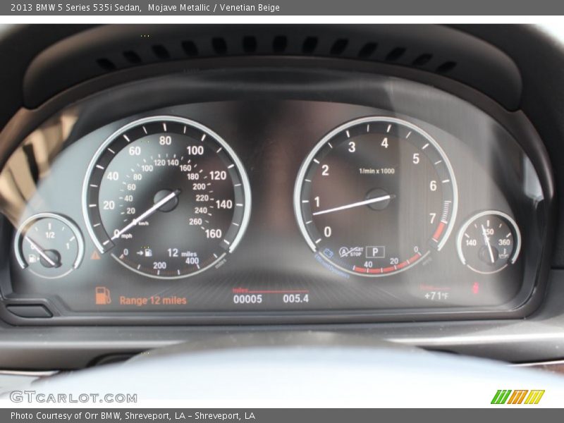 Mojave Metallic / Venetian Beige 2013 BMW 5 Series 535i Sedan