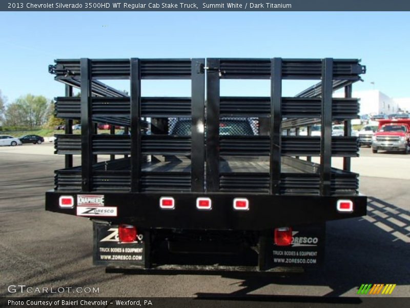 Summit White / Dark Titanium 2013 Chevrolet Silverado 3500HD WT Regular Cab Stake Truck