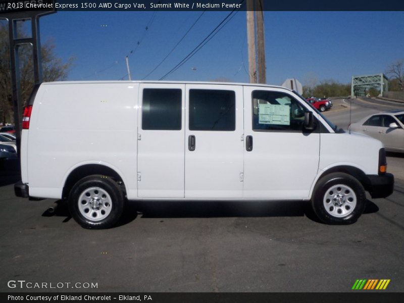 Summit White / Medium Pewter 2013 Chevrolet Express 1500 AWD Cargo Van