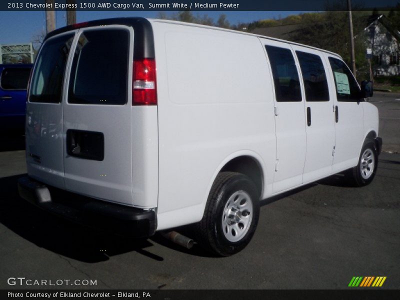 Summit White / Medium Pewter 2013 Chevrolet Express 1500 AWD Cargo Van