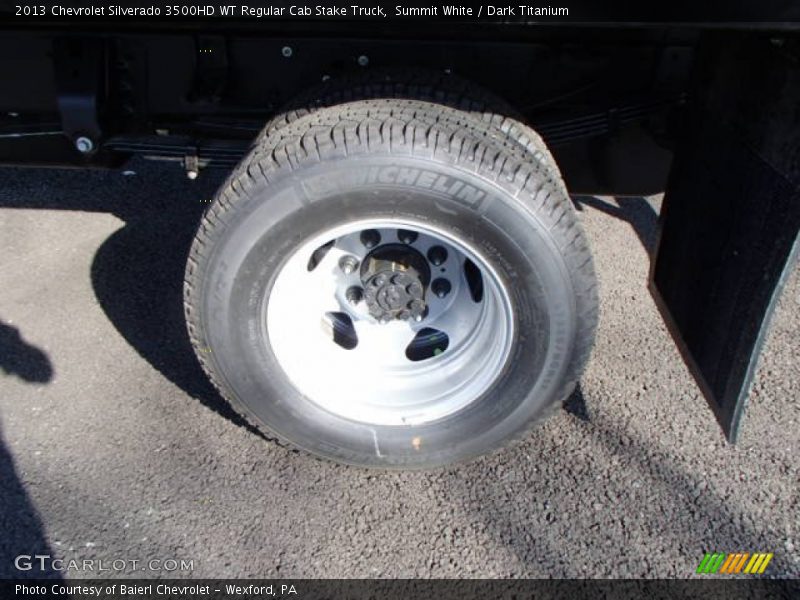 Summit White / Dark Titanium 2013 Chevrolet Silverado 3500HD WT Regular Cab Stake Truck