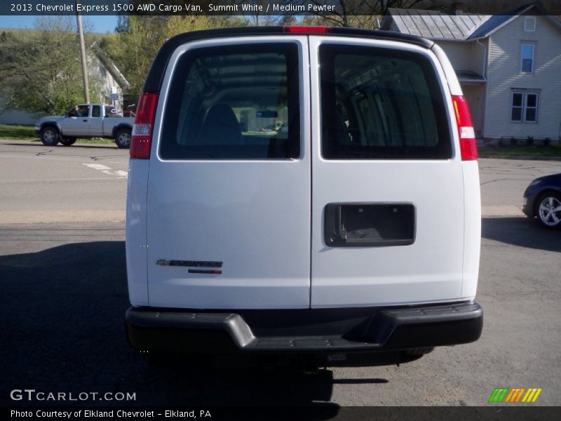 Summit White / Medium Pewter 2013 Chevrolet Express 1500 AWD Cargo Van