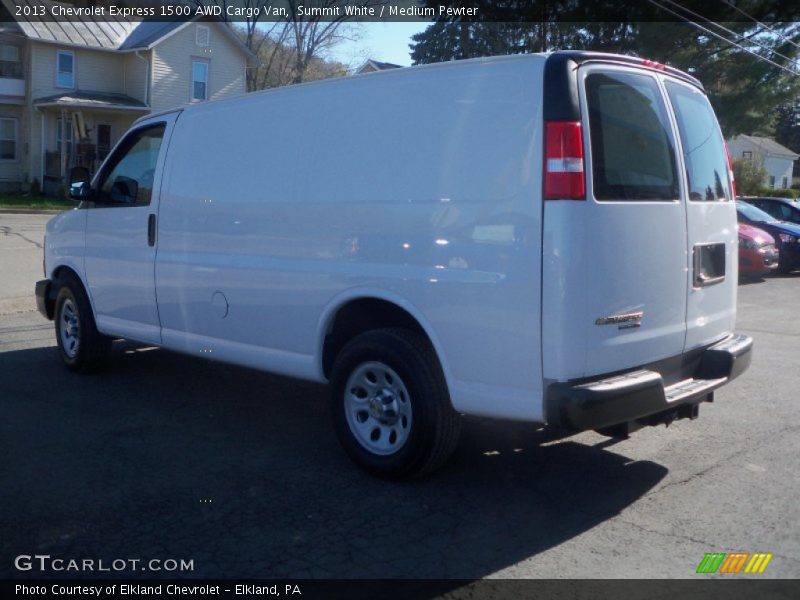 Summit White / Medium Pewter 2013 Chevrolet Express 1500 AWD Cargo Van