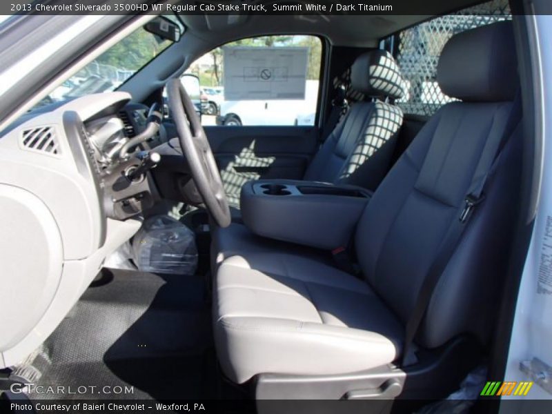 Summit White / Dark Titanium 2013 Chevrolet Silverado 3500HD WT Regular Cab Stake Truck