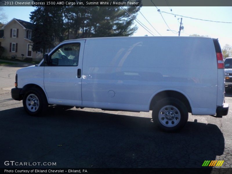 Summit White / Medium Pewter 2013 Chevrolet Express 1500 AWD Cargo Van