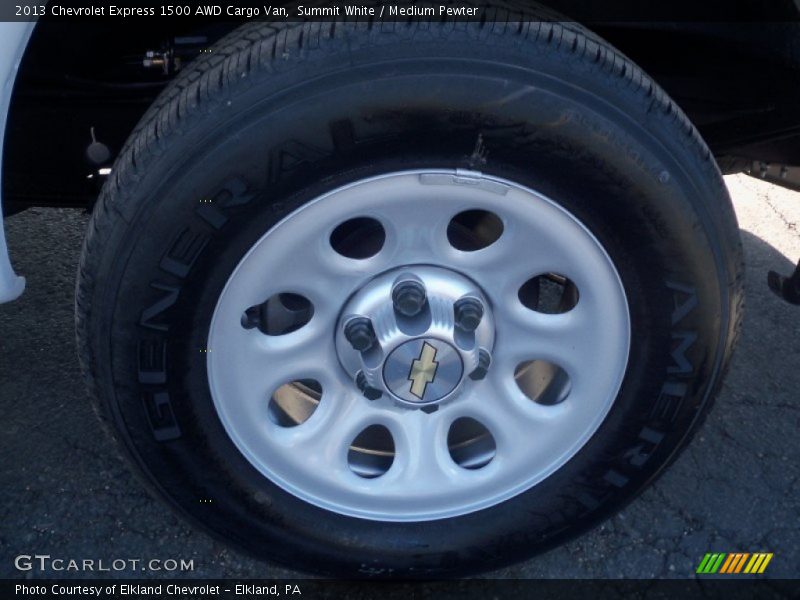 Summit White / Medium Pewter 2013 Chevrolet Express 1500 AWD Cargo Van