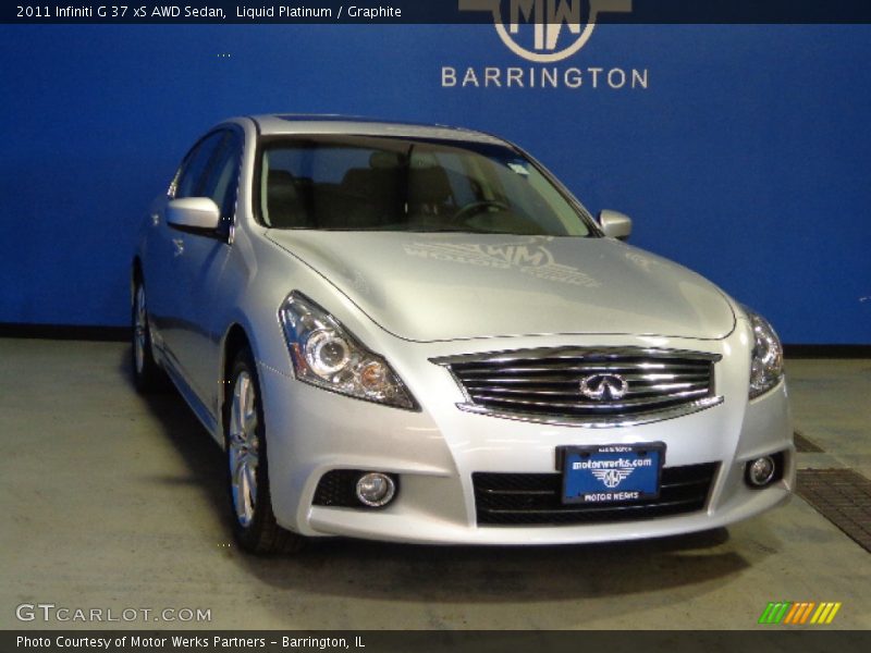Liquid Platinum / Graphite 2011 Infiniti G 37 xS AWD Sedan