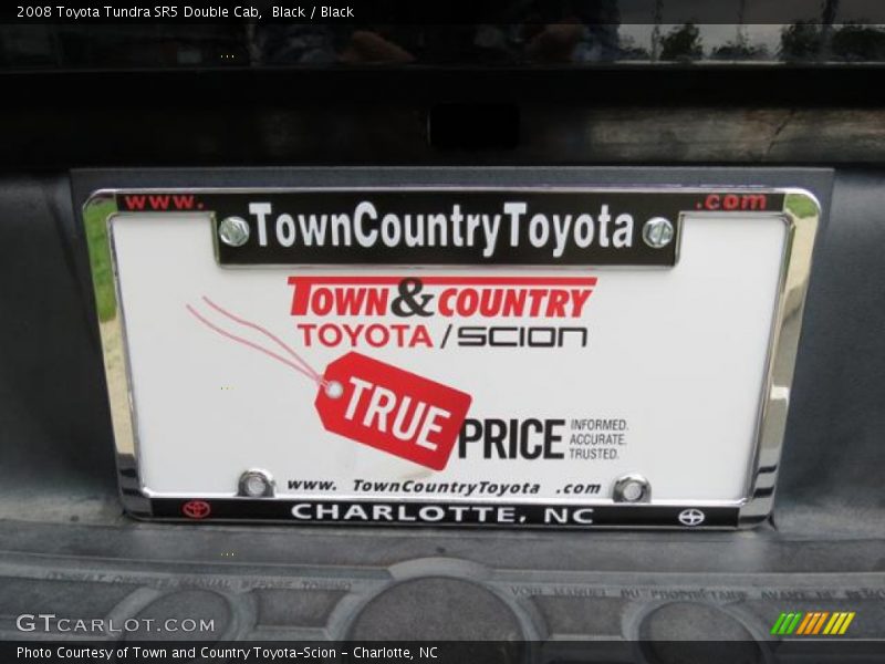 Black / Black 2008 Toyota Tundra SR5 Double Cab