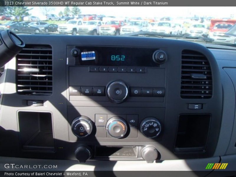 Summit White / Dark Titanium 2013 Chevrolet Silverado 3500HD WT Regular Cab Stake Truck