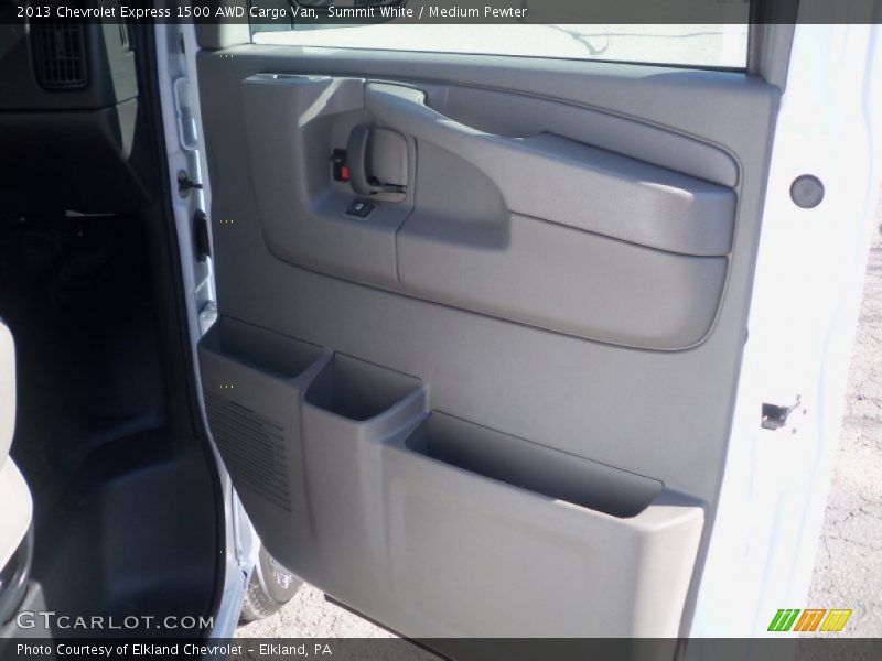 Summit White / Medium Pewter 2013 Chevrolet Express 1500 AWD Cargo Van