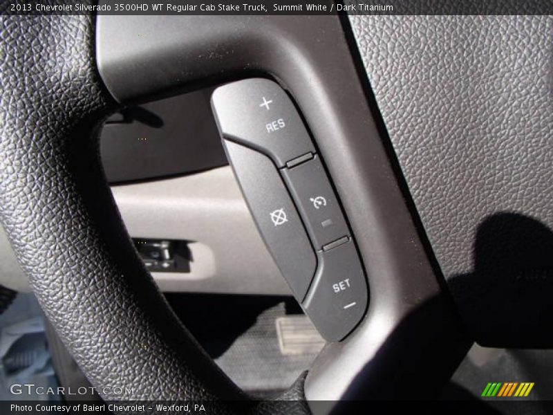 Summit White / Dark Titanium 2013 Chevrolet Silverado 3500HD WT Regular Cab Stake Truck