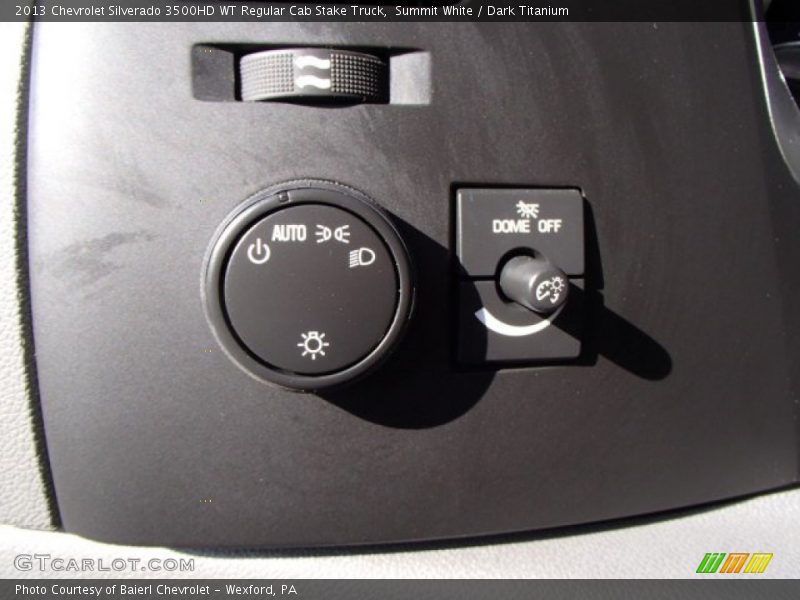 Summit White / Dark Titanium 2013 Chevrolet Silverado 3500HD WT Regular Cab Stake Truck