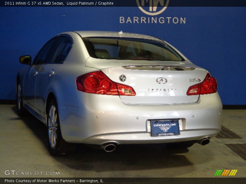 Liquid Platinum / Graphite 2011 Infiniti G 37 xS AWD Sedan