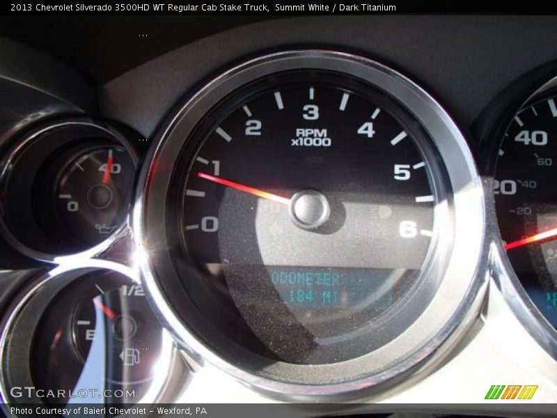 Summit White / Dark Titanium 2013 Chevrolet Silverado 3500HD WT Regular Cab Stake Truck