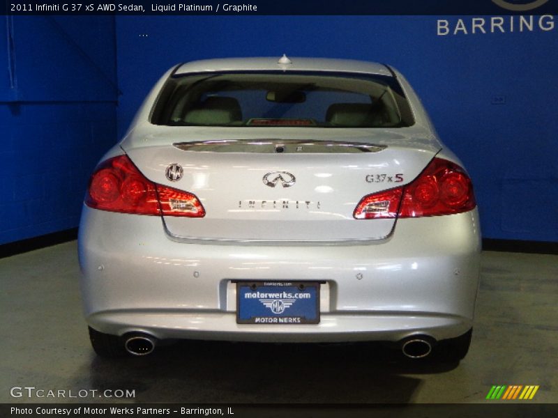 Liquid Platinum / Graphite 2011 Infiniti G 37 xS AWD Sedan