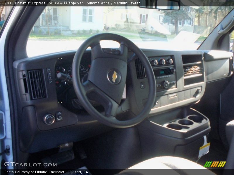 Summit White / Medium Pewter 2013 Chevrolet Express 1500 AWD Cargo Van