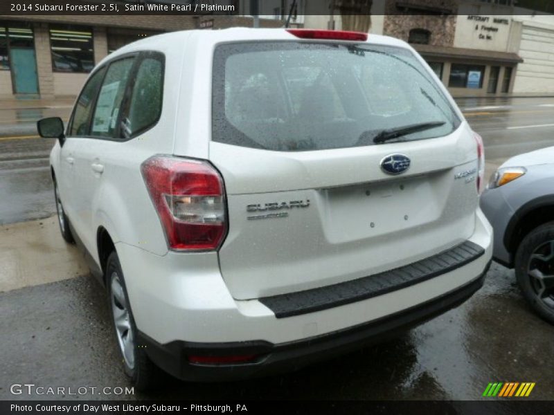 Satin White Pearl / Platinum 2014 Subaru Forester 2.5i
