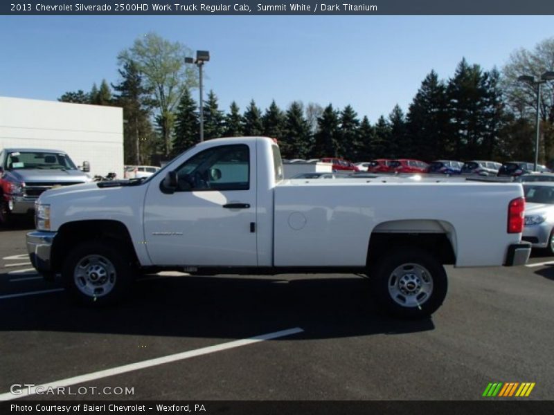 Summit White / Dark Titanium 2013 Chevrolet Silverado 2500HD Work Truck Regular Cab