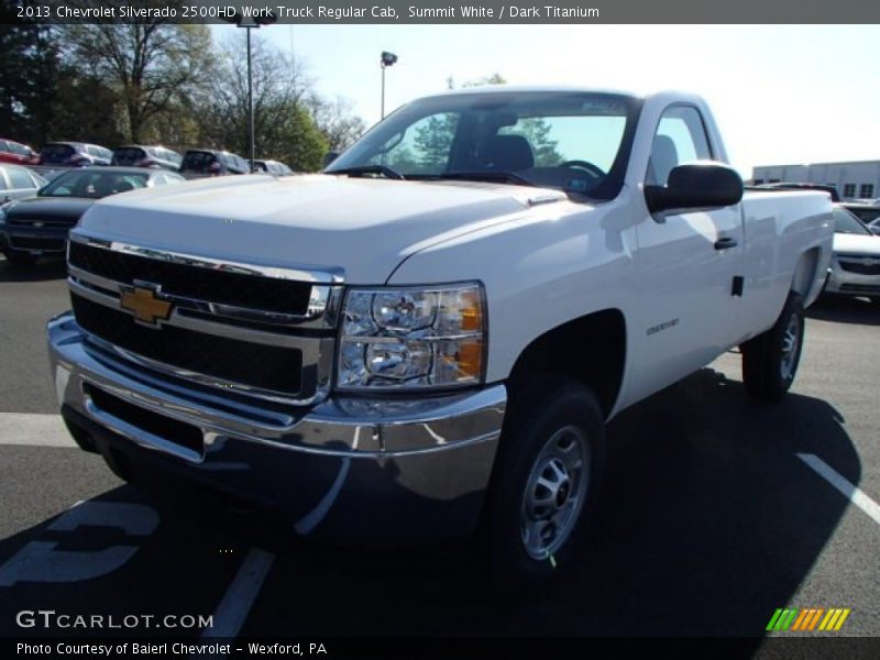 Summit White / Dark Titanium 2013 Chevrolet Silverado 2500HD Work Truck Regular Cab