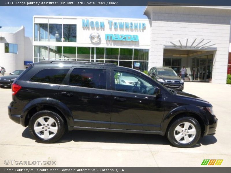 Brilliant Black Crystal Pearl / Black 2011 Dodge Journey Mainstreet