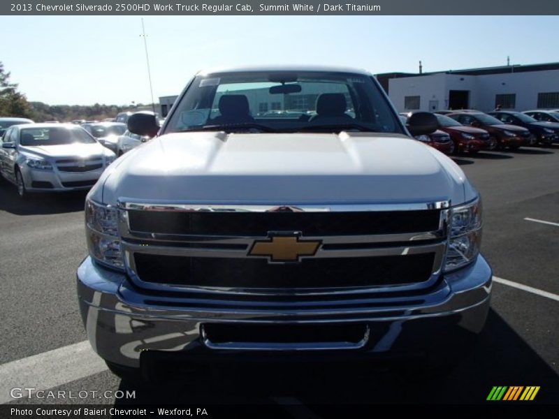 Summit White / Dark Titanium 2013 Chevrolet Silverado 2500HD Work Truck Regular Cab