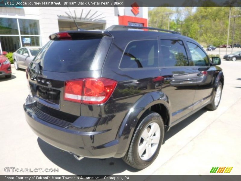 Brilliant Black Crystal Pearl / Black 2011 Dodge Journey Mainstreet