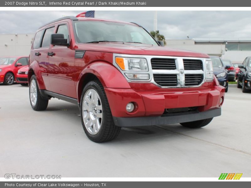 Inferno Red Crystal Pearl / Dark Khaki/Medium Khaki 2007 Dodge Nitro SLT