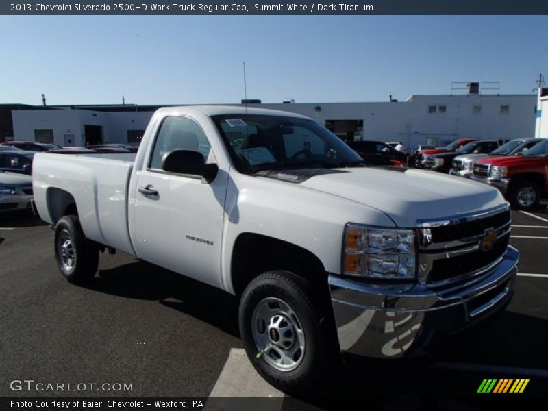 Summit White / Dark Titanium 2013 Chevrolet Silverado 2500HD Work Truck Regular Cab