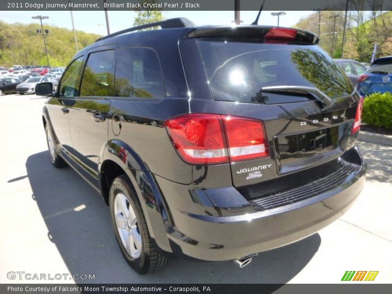 Brilliant Black Crystal Pearl / Black 2011 Dodge Journey Mainstreet