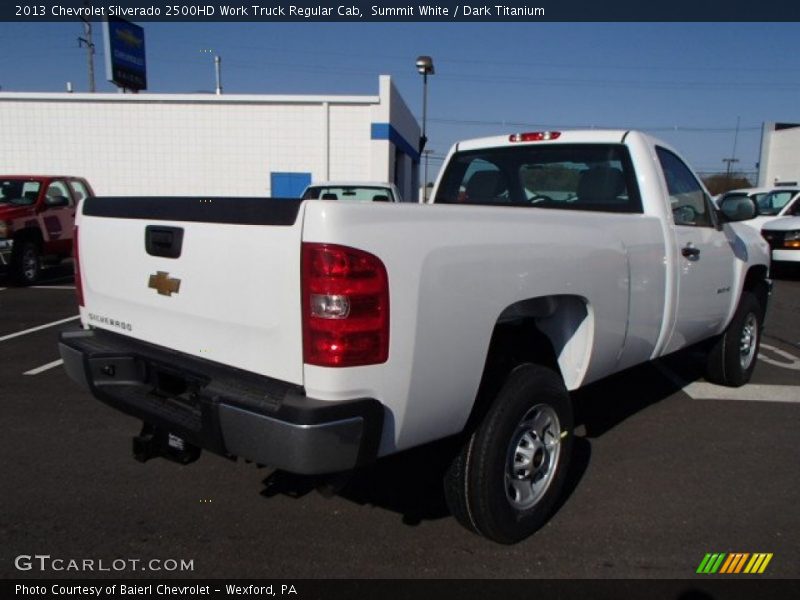 Summit White / Dark Titanium 2013 Chevrolet Silverado 2500HD Work Truck Regular Cab