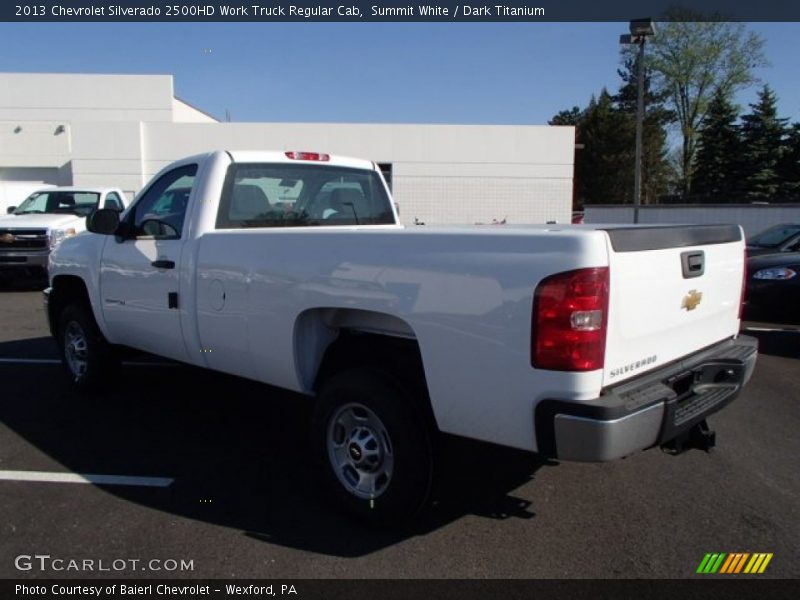 Summit White / Dark Titanium 2013 Chevrolet Silverado 2500HD Work Truck Regular Cab