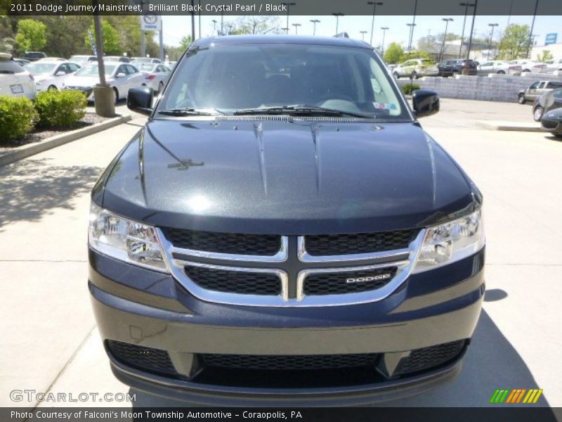 Brilliant Black Crystal Pearl / Black 2011 Dodge Journey Mainstreet