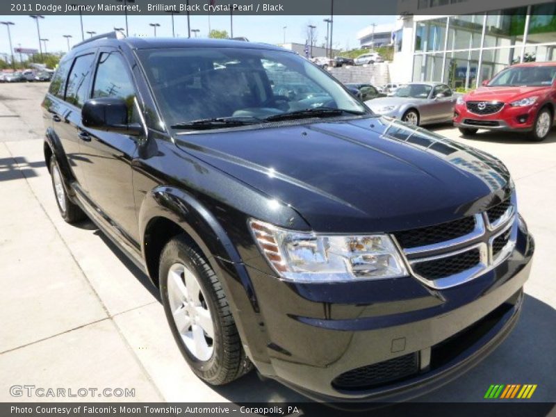 Brilliant Black Crystal Pearl / Black 2011 Dodge Journey Mainstreet