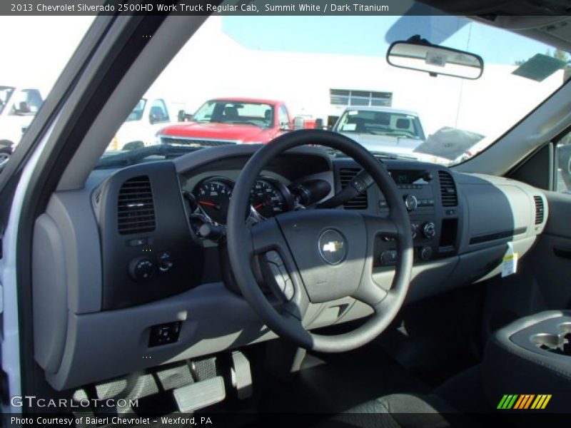 Summit White / Dark Titanium 2013 Chevrolet Silverado 2500HD Work Truck Regular Cab
