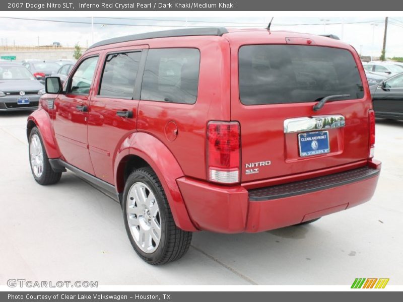Inferno Red Crystal Pearl / Dark Khaki/Medium Khaki 2007 Dodge Nitro SLT