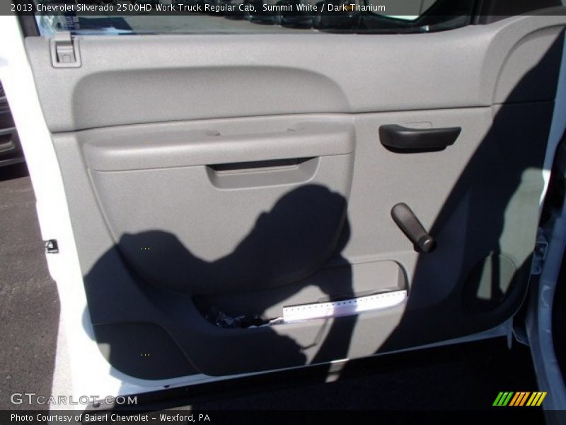 Summit White / Dark Titanium 2013 Chevrolet Silverado 2500HD Work Truck Regular Cab