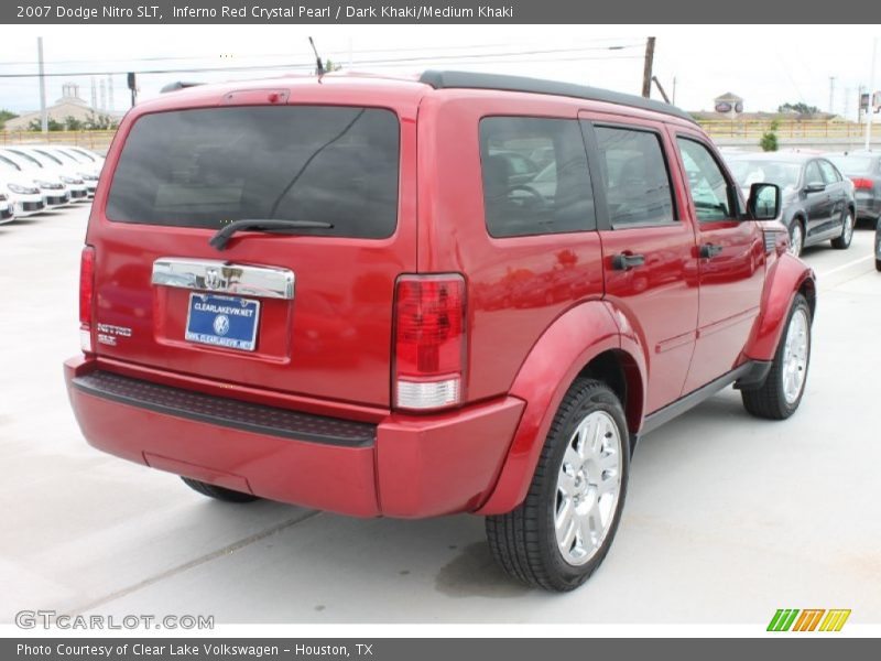 Inferno Red Crystal Pearl / Dark Khaki/Medium Khaki 2007 Dodge Nitro SLT