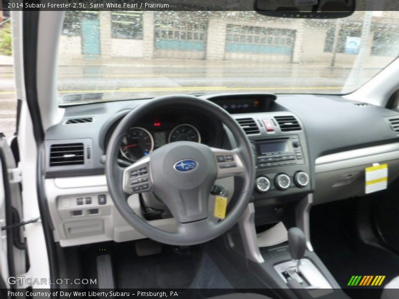 Satin White Pearl / Platinum 2014 Subaru Forester 2.5i