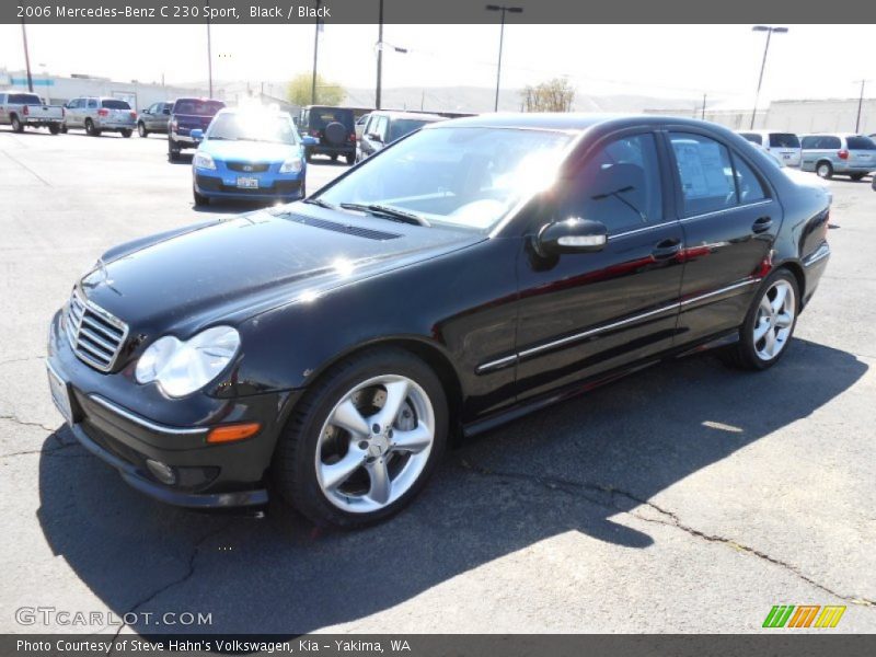 Black / Black 2006 Mercedes-Benz C 230 Sport