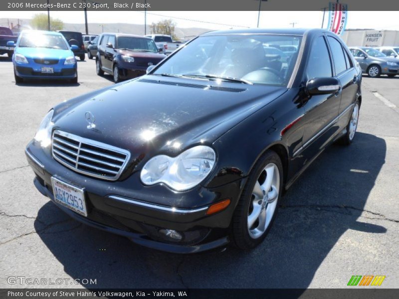 Black / Black 2006 Mercedes-Benz C 230 Sport