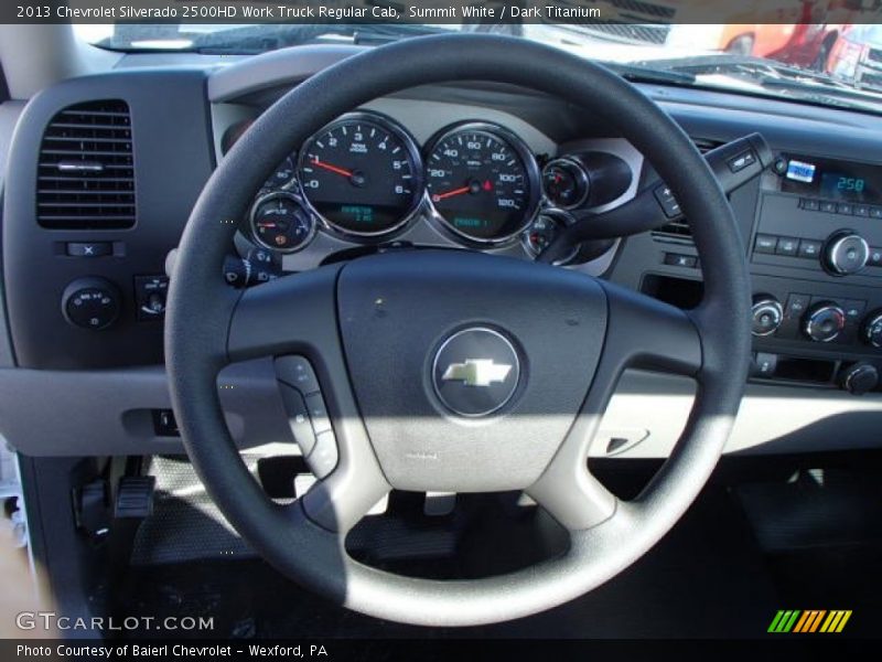 Summit White / Dark Titanium 2013 Chevrolet Silverado 2500HD Work Truck Regular Cab