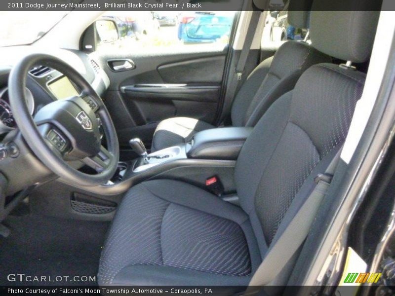 Brilliant Black Crystal Pearl / Black 2011 Dodge Journey Mainstreet