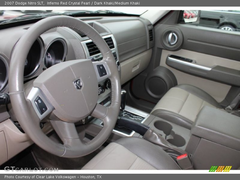 Inferno Red Crystal Pearl / Dark Khaki/Medium Khaki 2007 Dodge Nitro SLT