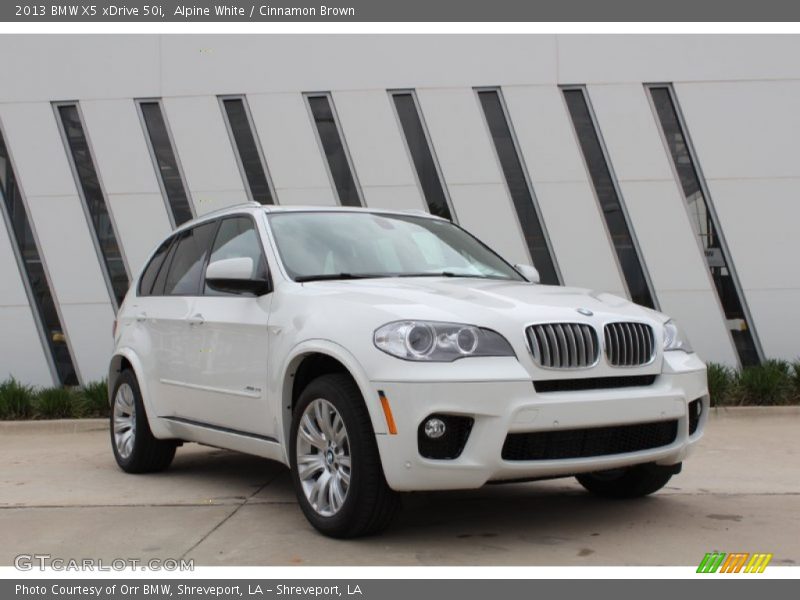 Alpine White / Cinnamon Brown 2013 BMW X5 xDrive 50i