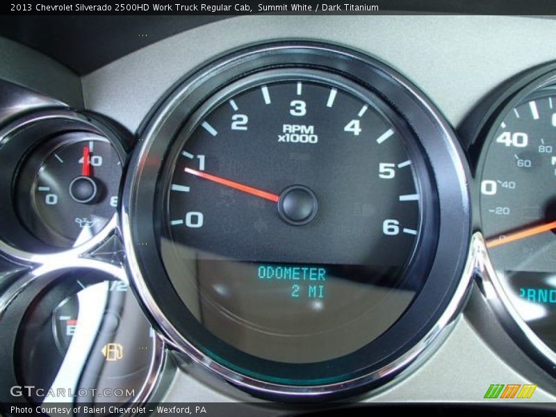 Summit White / Dark Titanium 2013 Chevrolet Silverado 2500HD Work Truck Regular Cab